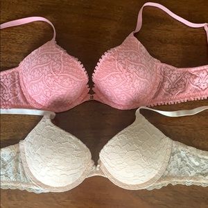 Bundle of 2 aerie lace push up bras